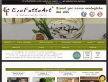 Tablet Screenshot of ecofattoart.com